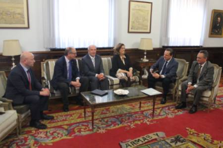 Imagen de la reunión en la Diputación